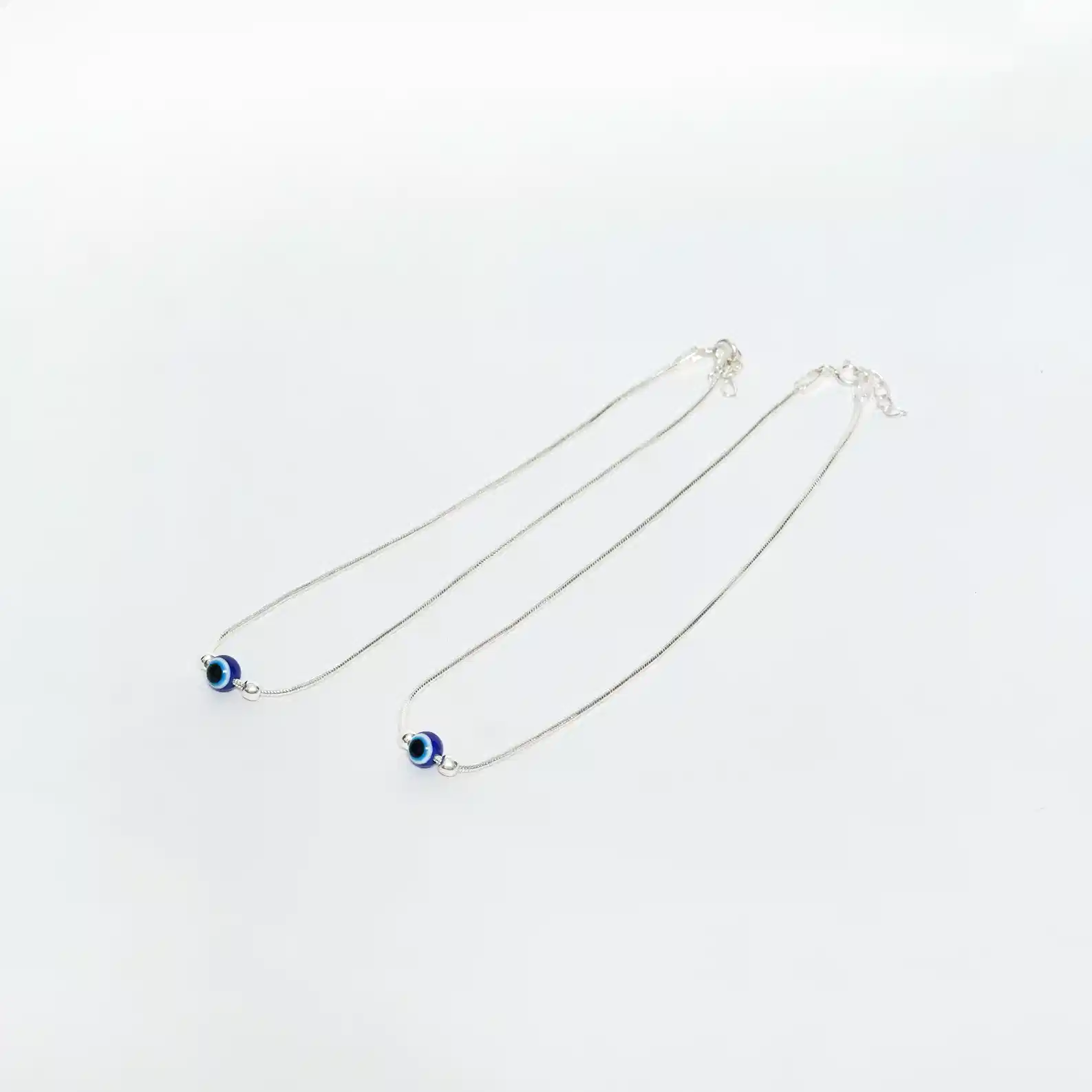 Neel Ankura” Evil Eye Silver Anklet